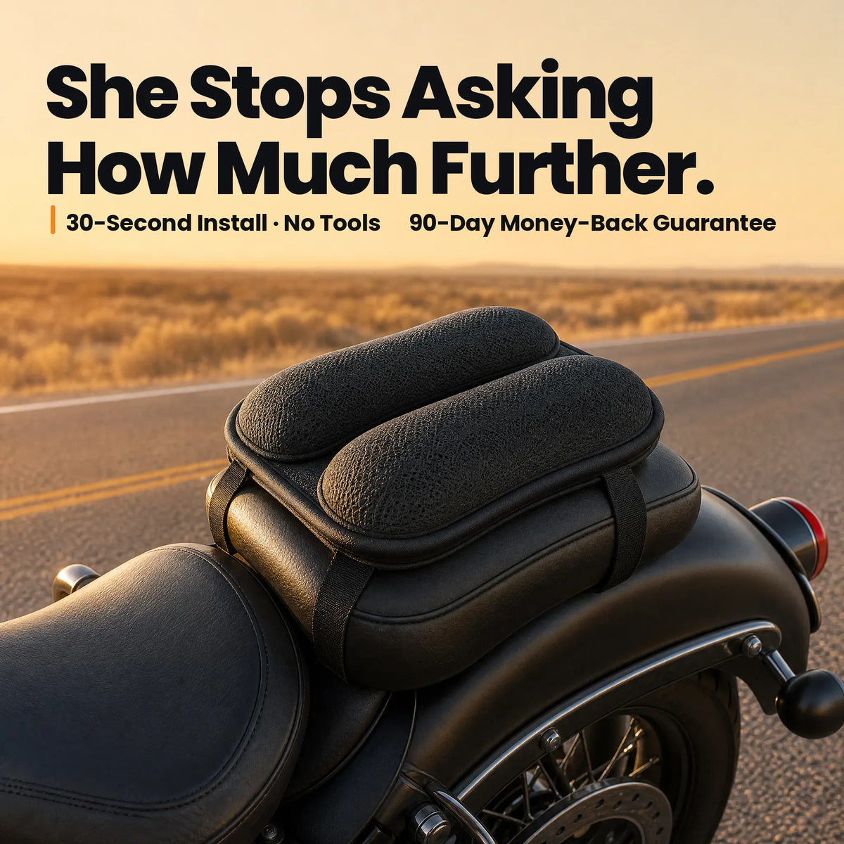 Brantworth gel passenger cushion — She Stops Asking How Much Further.