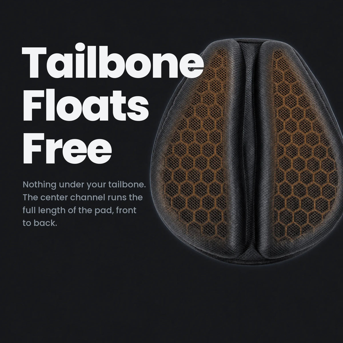 Brantworth gel rider cushion — Tailbone Floats Free